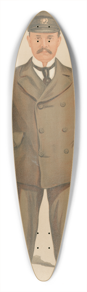 Leslie Matthew Ward - Yachting Devotees; Vigilant, Mr. George Jay Gould, September 27, 1894 39.3 inch art pintail longboard deck