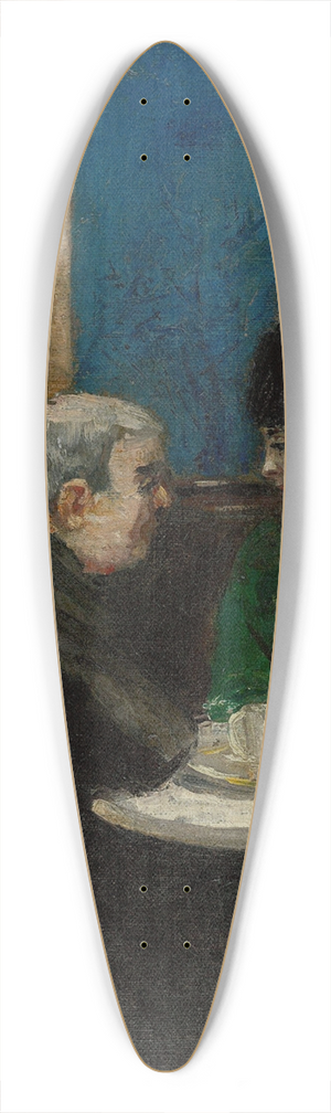 Lesser Ury - Im Caf Victoria, Berlin 39.3 inch art pintail longboard deck