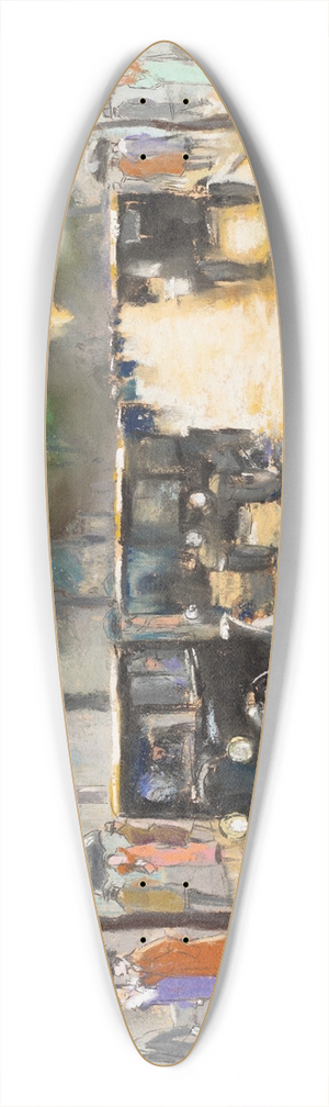 Lesser Ury - Tiergartenstrasse, Berlin 39.3 inch art pintail longboard deck