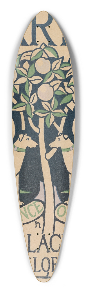 L. Fred Hurd - Dariel 39.3 inch art pintail longboard deck