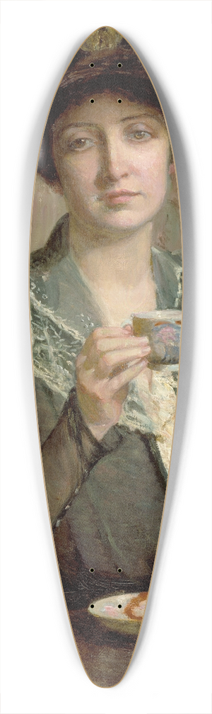 Lilla Cabot Perry - A Cup of Tea 39.3 inch art pintail longboard deck