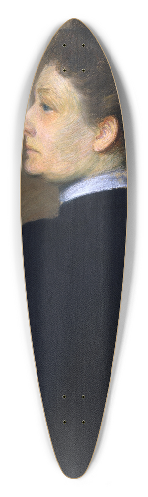 Lilla Cabot Perry - Lady in Black 39.3 inch art pintail longboard deck