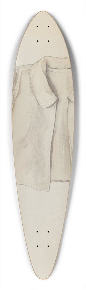 Lillian Causey - Quaker Baby Shirt 39.3 inch art pintail longboard deck