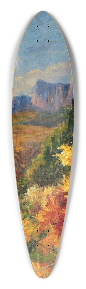 Lilly Walther - Maastik Krsanteemidega 39.3 inch art pintail longboard deck