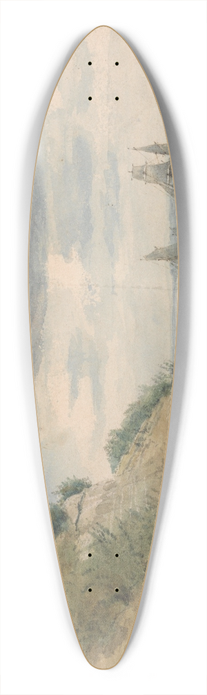 Lionel Constable - View near Walton on Naze 39.3 inch art pintail longboard deck