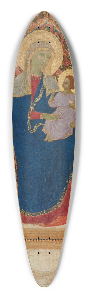 Lippo Di Benivieni - The Madonna and Child enthroned with Four Angels 39.3 inch art pintail longboard deck