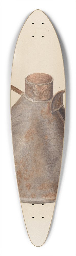 Lloyd Charles Lemcke - Spouted Oil Can 39.3 inch art pintail longboard deck