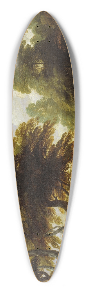 Lodewijk de Vadder - At the Edge of the Forest 39.3 inch art pintail longboard deck