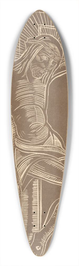 Lodewijk Schelfhout - Christus aan het kruis 39.3 inch art pintail longboard deck