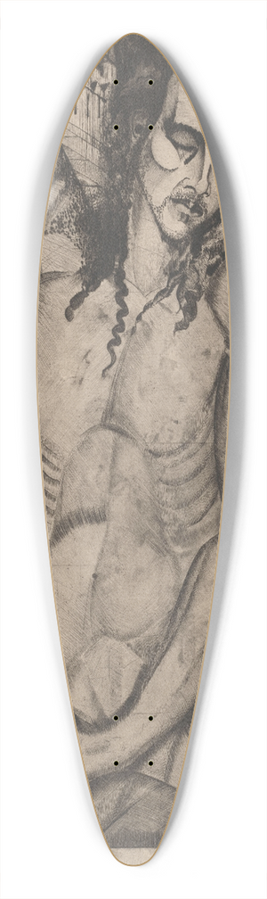 Lodewijk Schelfhout - Naakte man met gesloten ogen 39.3 inch art pintail longboard deck