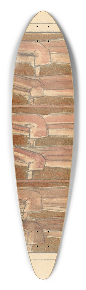 Lodewijk Schelfhout - Zes staande biddende heiligen 39.3 inch art pintail longboard deck