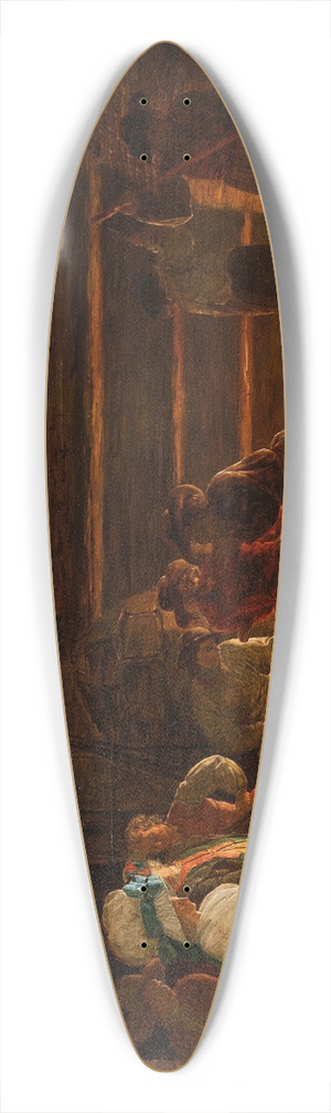 Lonard Defrance - Interior of a Foundry 39.3 inch art pintail longboard deck
