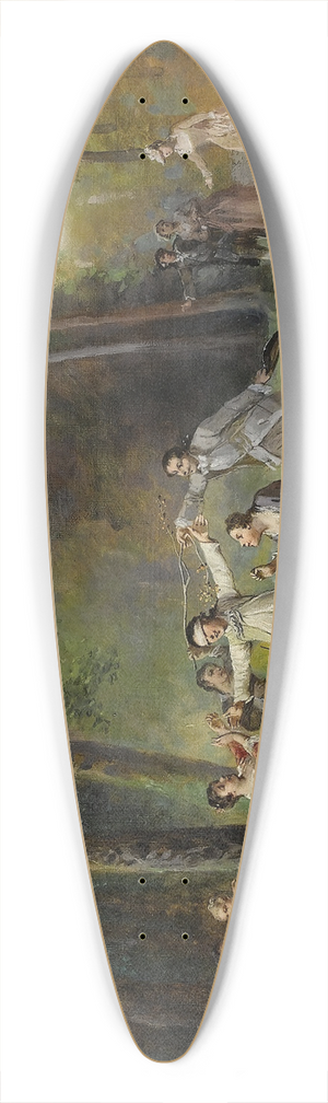 Lonard Saurfelt - Blind Mans Bluff 39.3 inch art pintail longboard deck