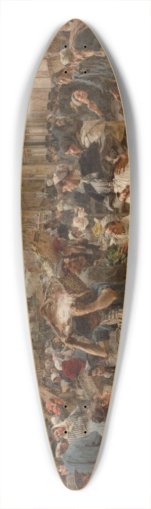 Lon Augustin Lhermitte - Les Halles 39.3 inch art pintail longboard deck