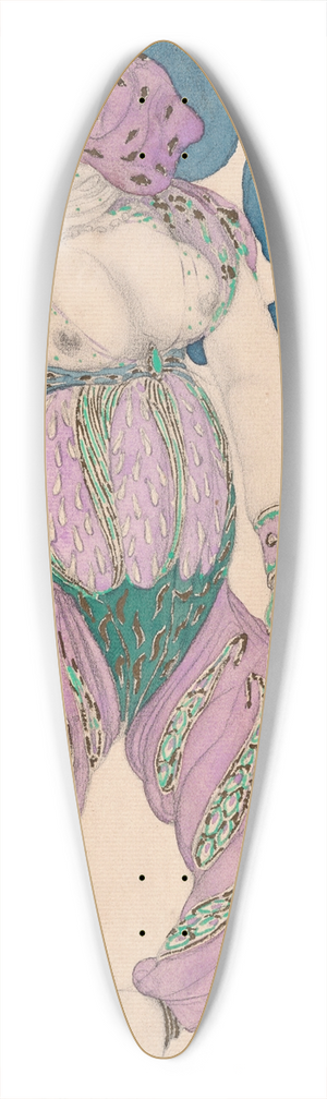 Lon Bakst - Costume design for Scheherazade; Alme 39.3 inch art pintail longboard deck