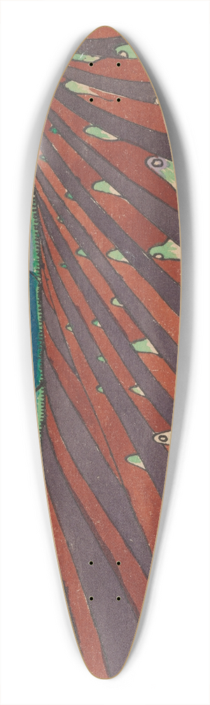 Lon Bakst - Le sacre du printemps 39.3 inch art pintail longboard deck