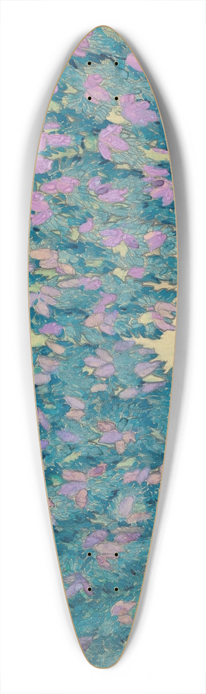 Lon Bakst - Set design for La Belle au Bois Dormant; La Pousse des Lilas 39.3 inch art pintail longboard deck