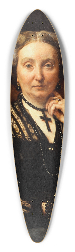 Lon Bonnat - Portrait de femme 39.3 inch art pintail longboard deck Lon Bonnat - Portrait de femme 39.3 inch art pintail longboard deck