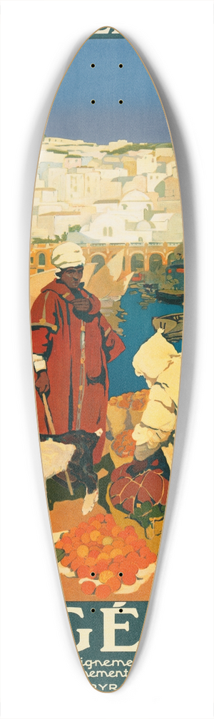 Lon Cauvy - Algrie 39.3 inch art pintail longboard deck