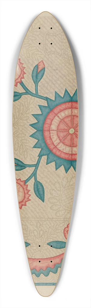 Lon Cronk - Appliqued Quilt 39.3 inch art pintail longboard deck