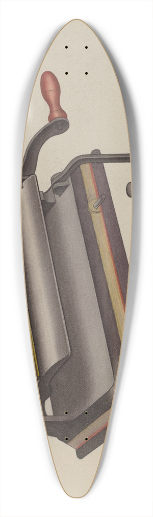 Lon Cronk - Fluting Iron 39.3 inch art pintail longboard deck