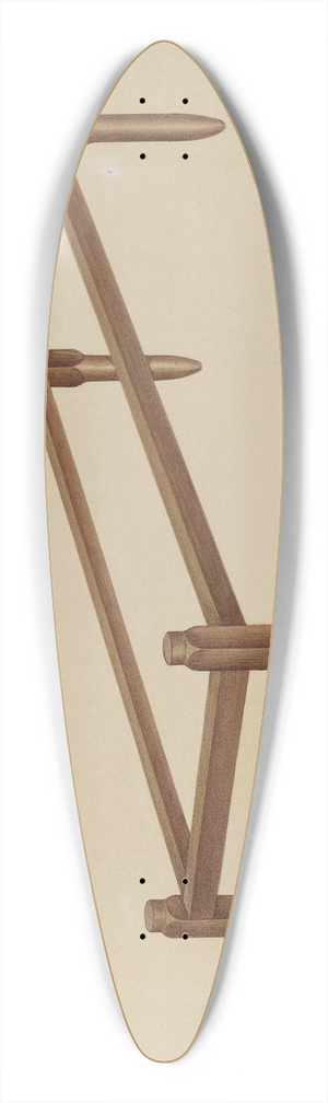 Lon Cronk - Shaker Bed 39.3 inch art pintail longboard deck