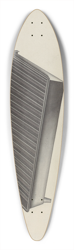 Lon Cronk - Shaker Dish Drainer 39.3 inch art pintail longboard deck