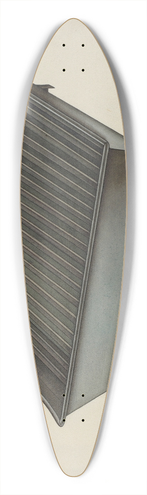 Lon Cronk - Shaker Tin Dish Drainer 39.3 inch art pintail longboard deck