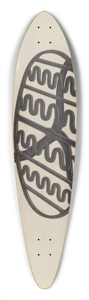 Lon Cronk - Wrought Iron Trivet 39.3 inch art pintail longboard deck