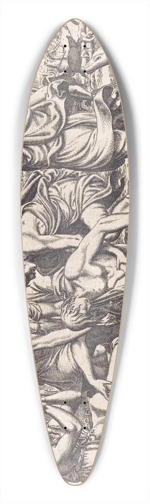 Lon Davent - The Death of Adonis 39.3 inch art pintail longboard deck