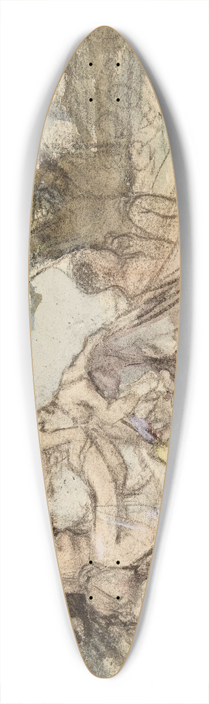Lon Franois Comerre - La terre 39.3 inch art pintail longboard deck