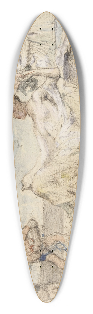 Lon Franois Comerre - Le jour 39.3 inch art pintail longboard deck