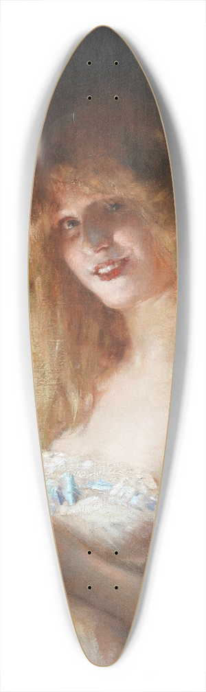 Lon Franois Comerre - Off to bed 39.3 inch art pintail longboard deck