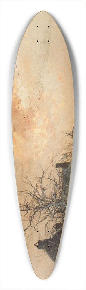 Lon-Germain Pelouse - January-Cernay-near Rambouillet 39.3 inch art pintail longboard deck