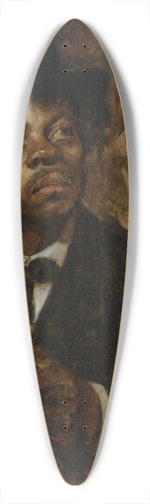 Lon Herbo - Portrait of an Art Connoisseur 39.3 inch art pintail longboard deck