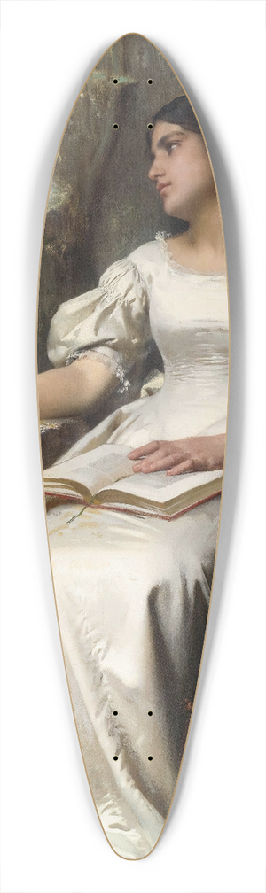 Lon-Jean-Basile Perrault - Meditation 39.3 inch art pintail longboard deck