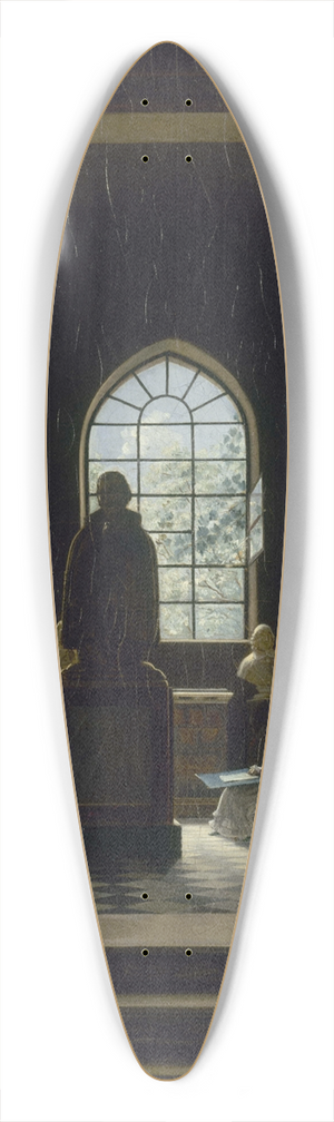 Lon-Mathieu Cochereau - La Salle du XVIIe sicle au muse des Monuments Franais 39.3 inch art pintail longboard deck