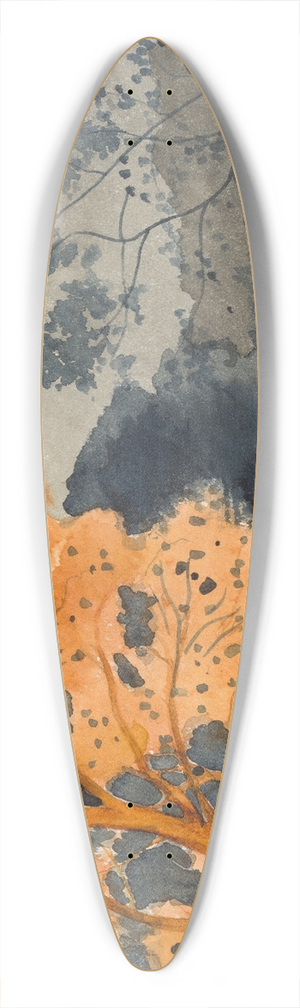 Lon Spilliaert - Etang en automne 39.3 inch art pintail longboard deck Lon Spilliaert - Etang en automne 39.3 inch art pintail longboard deck