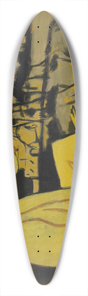 Lon Spilliaert - Jeune fille en jaune, lisant 39.3 inch art pintail longboard deck Lon Spilliaert - Jeune fille en jaune, lisant 39.3 inch art pintail longboard deck