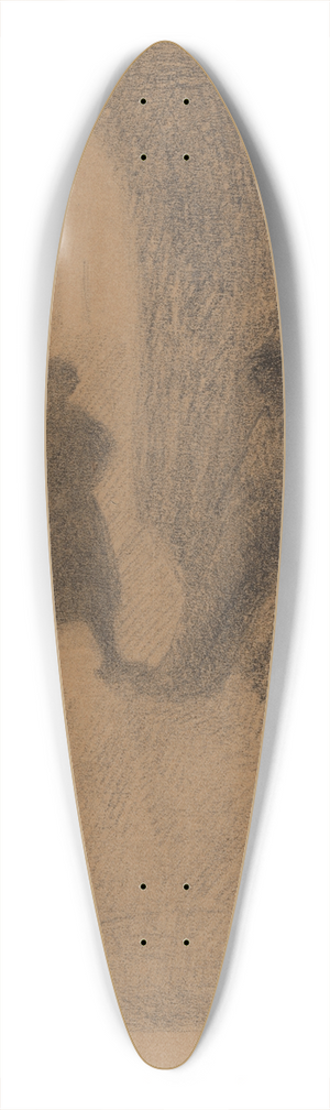 Lon Spilliaert - Onder de brug 39.3 inch art pintail longboard deck