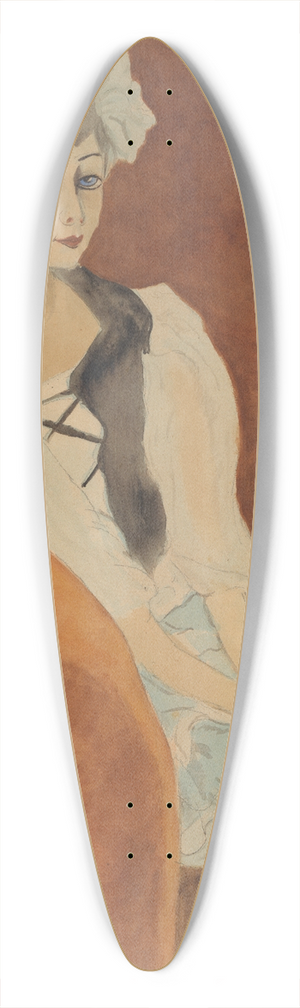 Lon Spilliaert - Pop in zetel 39.3 inch art pintail longboard deck Lon Spilliaert - Pop in zetel 39.3 inch art pintail longboard deck