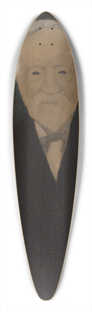Lon Spilliaert - Portret van Andrew Carnegie 39.3 inch art pintail longboard deck Lon Spilliaert - Portret van Andrew Carnegie 39.3 inch art pintail longboard deck