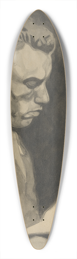 Lon Spilliaert - Portret van mijn broer 39.3 inch art pintail longboard deck Lon Spilliaert - Portret van mijn broer 39.3 inch art pintail longboard deck