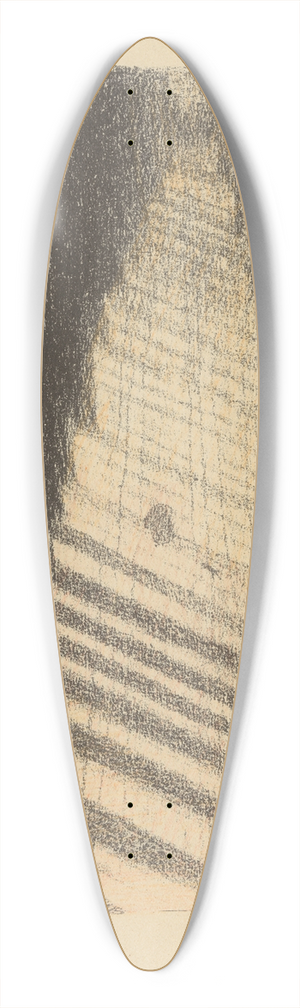 Lon Spilliaert - Sites Brabanons 1 39.3 inch art pintail longboard deck Lon Spilliaert - Sites Brabanons 1 39.3 inch art pintail longboard deck