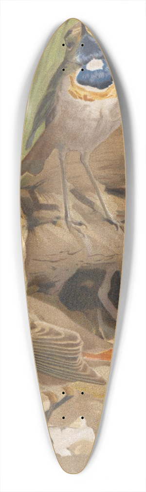 Lo-Paul Robert - Gorge Bleue 39.3 inch art pintail longboard deck