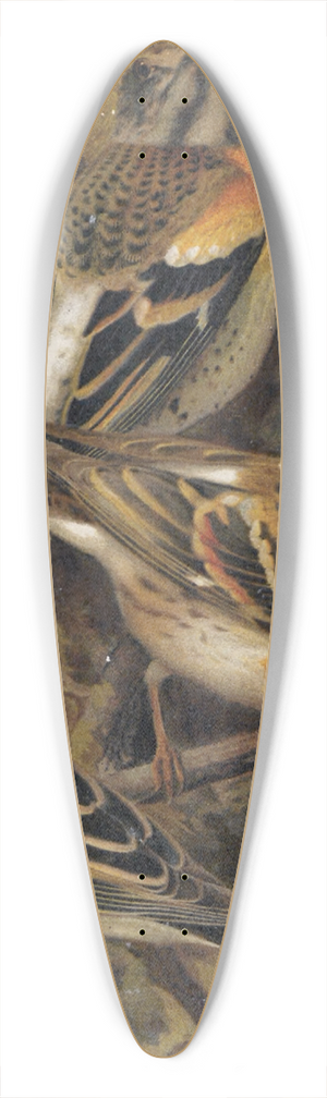 Lo-Paul Robert - Pinson des Ardennes 39.3 inch art pintail longboard deck Lo-Paul Robert - Pinson des Ardennes 39.3 inch art pintail longboard deck