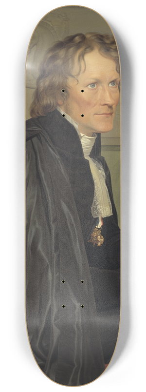 Christoffer Wilhelm Eckersberg - Bertel Thorvaldsen, the Danish Sculptor 8.25 inch art skate deck