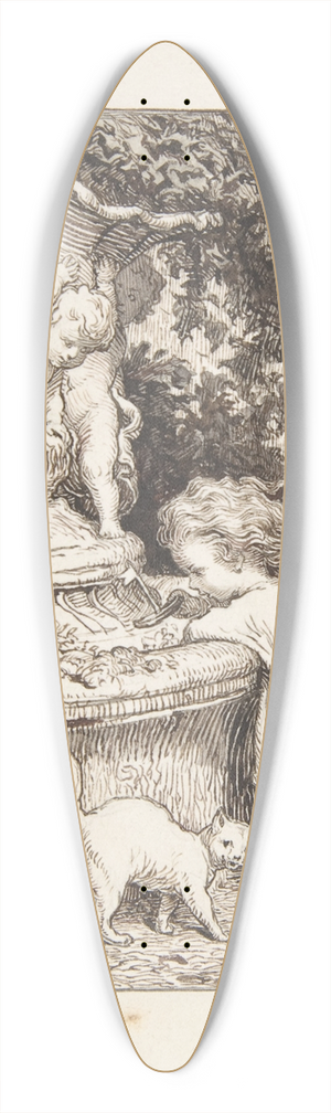 Lorenz Frlich - The Fountain 39.3 inch art pintail longboard deck