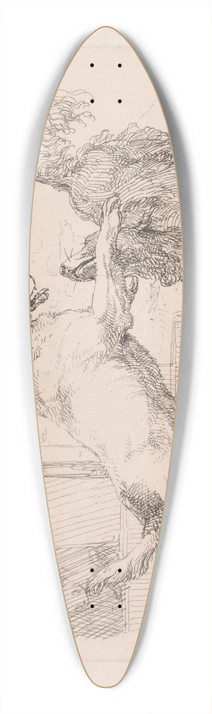 Lorenz Frlich - To legende hunde 39.3 inch art pintail longboard deck