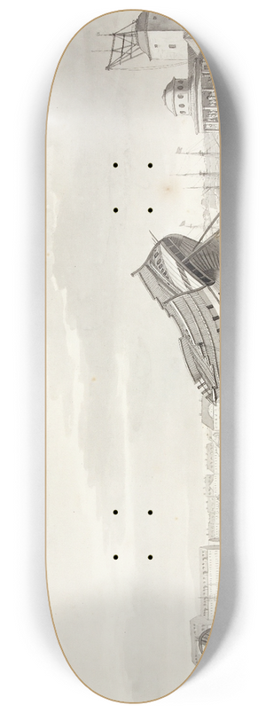 Christoffer Wilhelm Eckersberg - Englndernes Sidste Dd I Kbenhavn 8.25 inch art skate deck